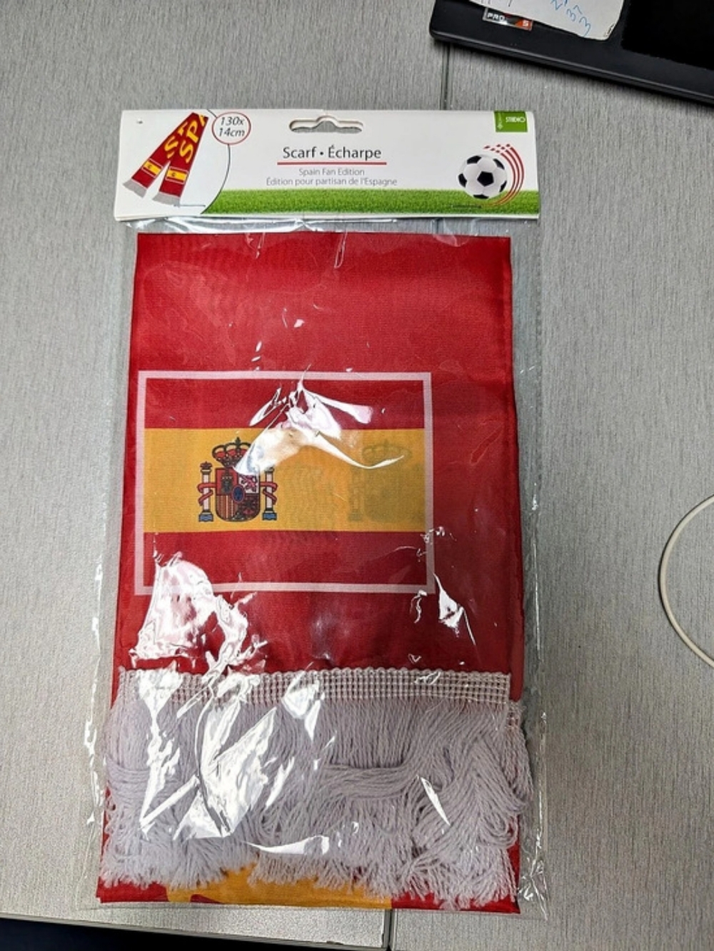 Spain Fan Edition Scarf Red & Yellow NWT